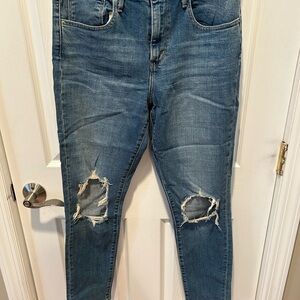 Levi's Women's Skinny Jeans - Distressed Blue